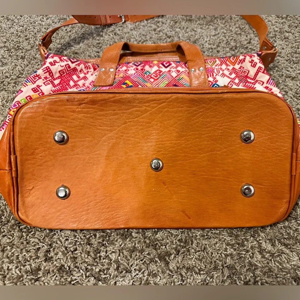 Nena & Co large woven and leather tote - Picture 10 of 16